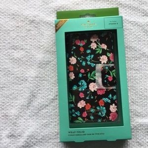Kate spade wrap folio iPhoneX case